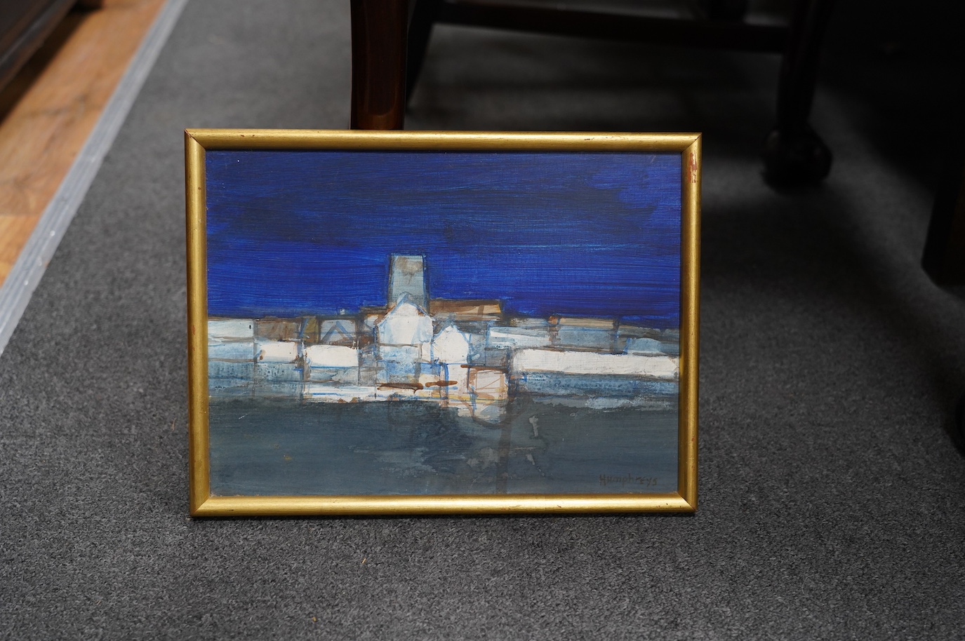 David Humphreys (b.1937), oil on board, 'Shoreham from the Beach', signed, 23 x 31cm. Condition - good